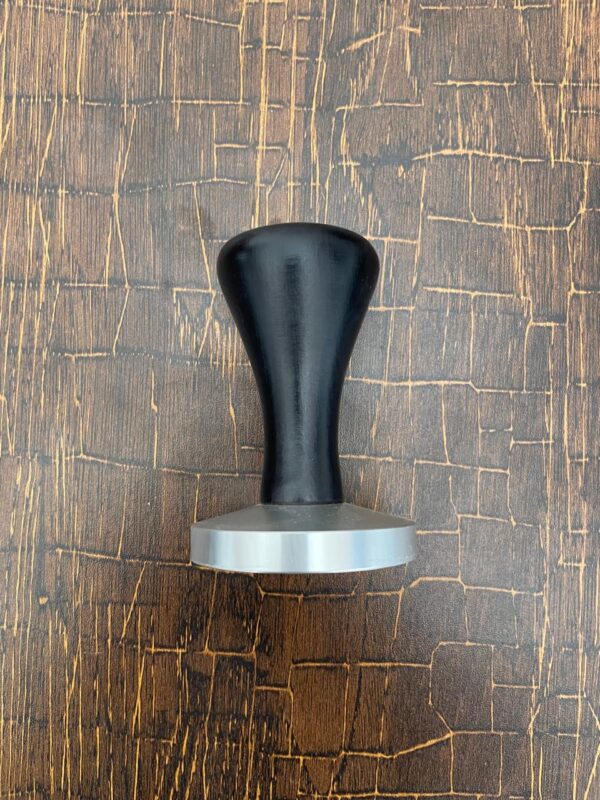 Coffee Tamper with Black Wood Handle - 58mm