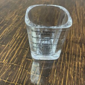 Glasses Square Shot Cup with Scale