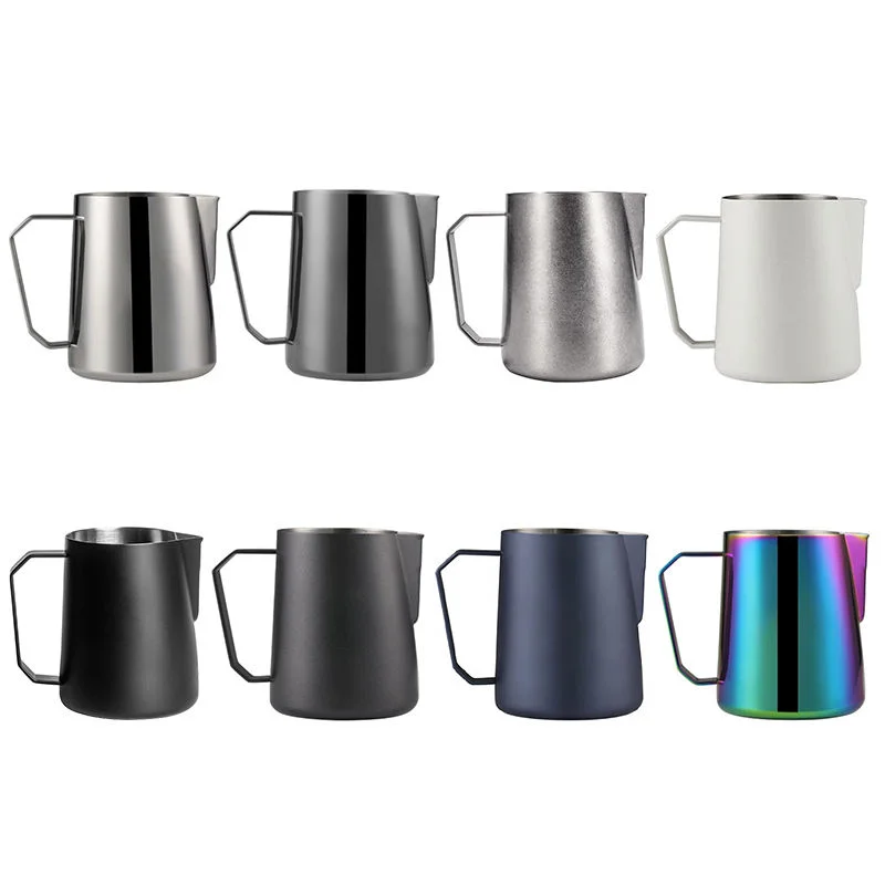Milk Frothing Pitcher 350ml – Stainless Steel (Colours)