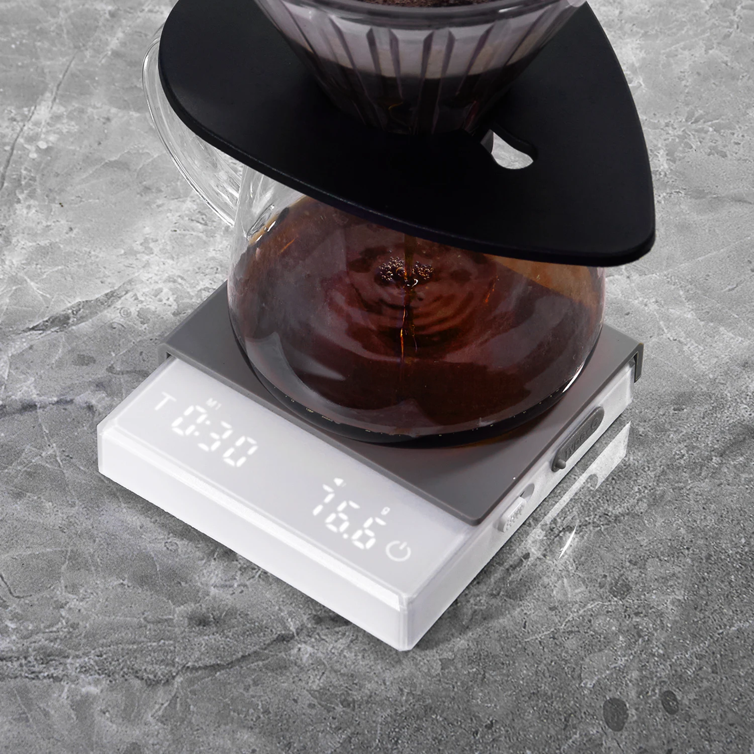 Digital Coffee Scale with Timer – Rechargeable (0.1g – 2kg)