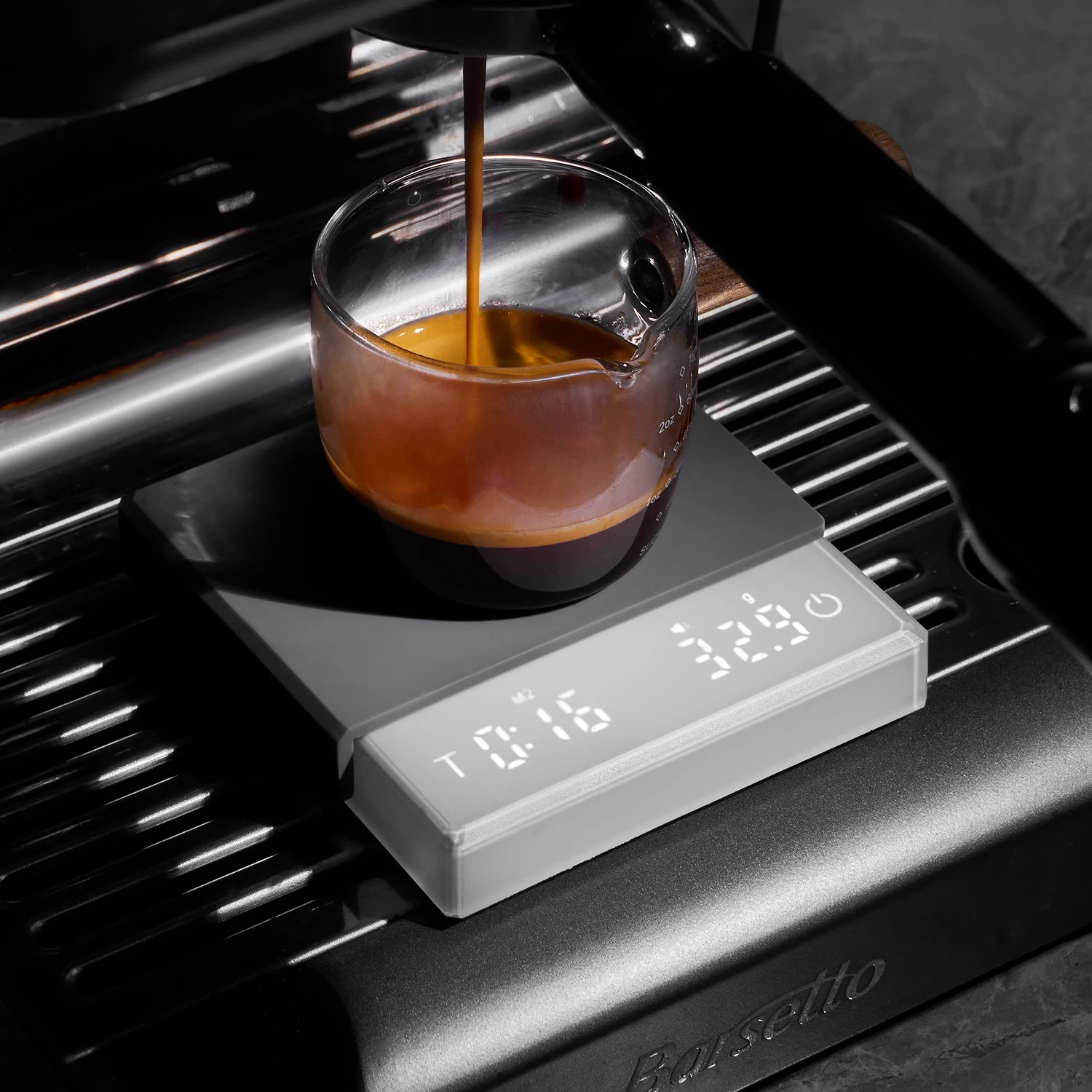 Digital Coffee Scale with Timer – Rechargeable (0.1g – 2kg)